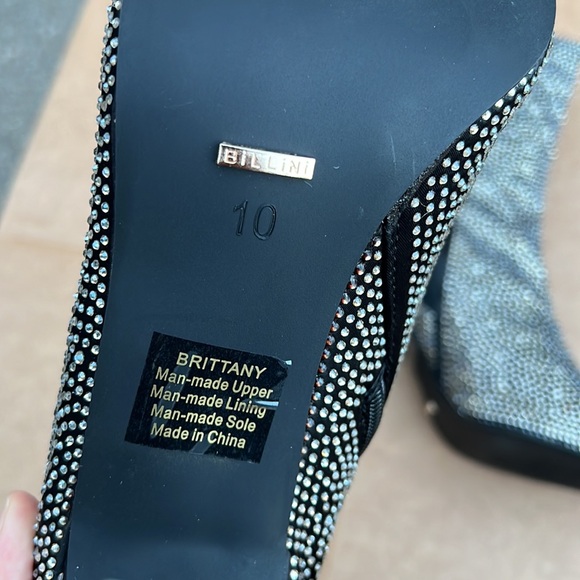 BILLINI BRITTANY BLACK SATIN-RHINESTONE - Picture 4 of 5